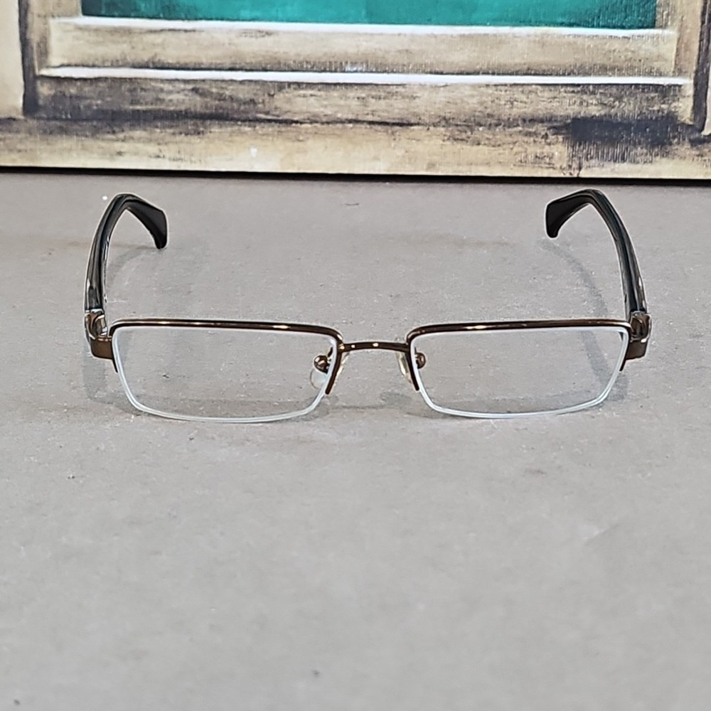 Kate Spade Terrie 0P40 Eyeglasses Brown Tortoise Black Half Rim Frames 51-16-130